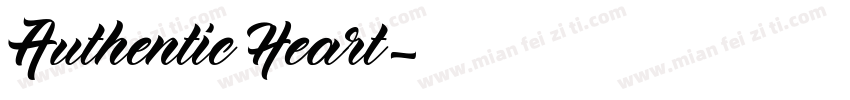 Authentic Heart字体转换